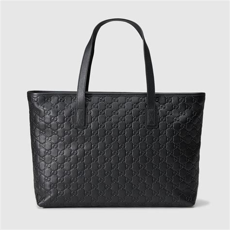 gucci totes black|Gucci shoulder tote.